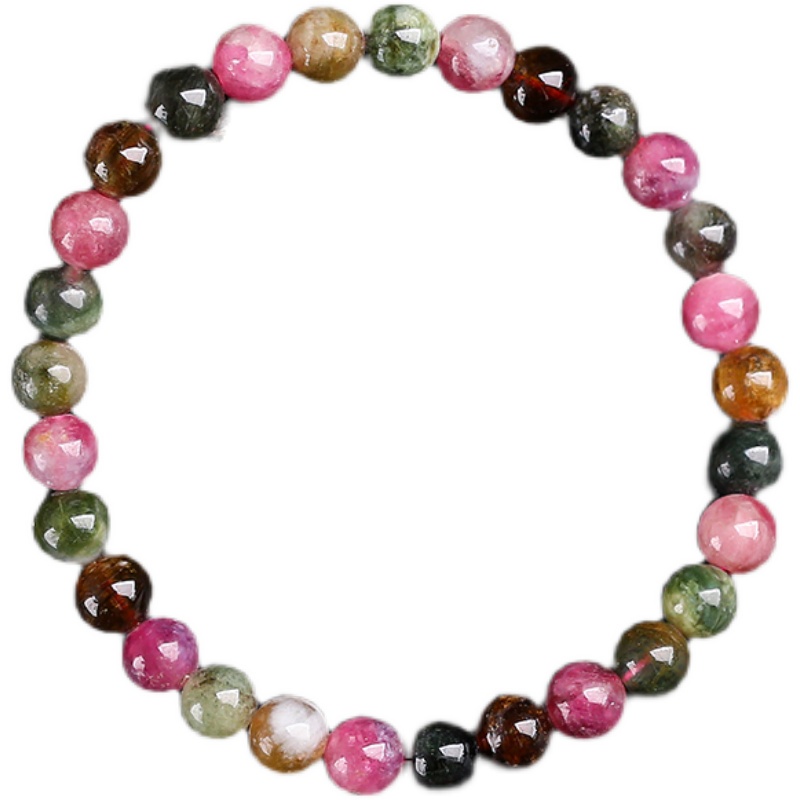Vòng Đeo Tay Hạt Tourmaline Tự Nhiên Cỡ Nhỏ Xinh Xắn Cho Nữ