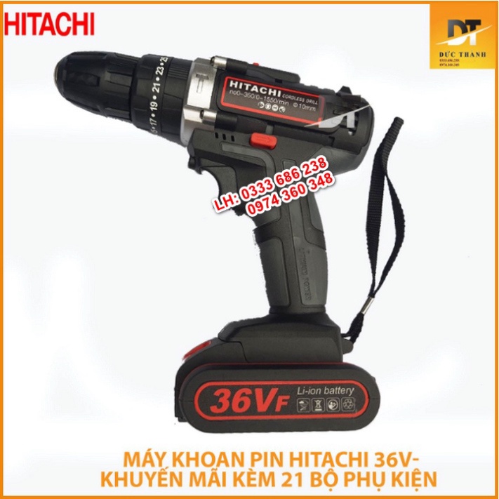 Siêu hot Máy khoan pin 36V HITACHI đa chức năng.