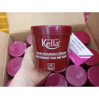 Kem ủ tóc lạnh, hấp dầu kella suôn mềm bóng mượt 500ml