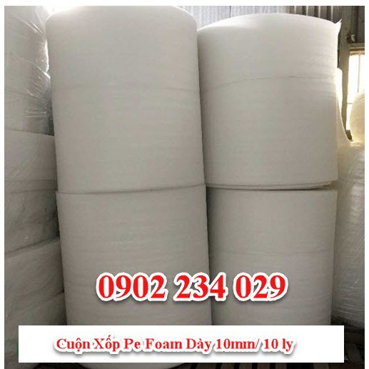 1m Xốp PE Foam Dày 10mm/ 10ly Bọc Gói Hàng