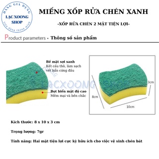 Miếng xốp rửa chén xanh