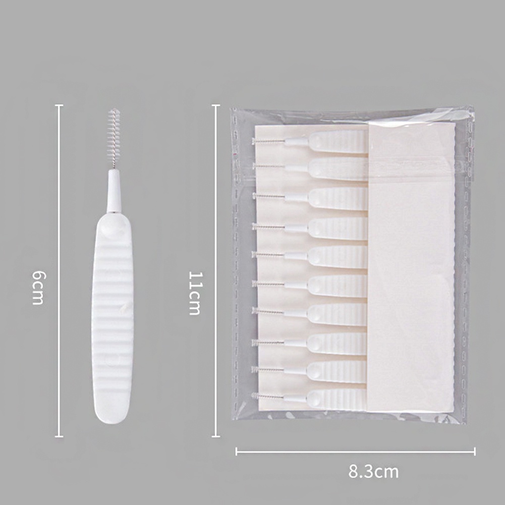 Bàn Chải Nylon Nhỏ Màu Trắng Làm Sạch Lỗ Chân Lông Chống Tắc Nghẽn Cho Lỗ Điện Thoại / Nhà Bếp