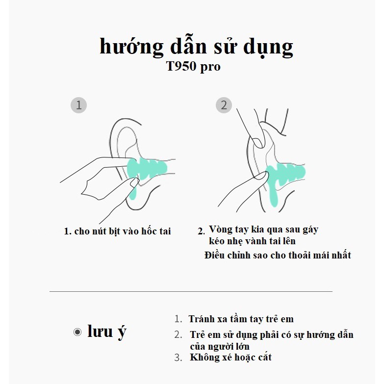 Nút bịt tai chống ồn / chống nước giành cho bơi lội bộ 2 đôi kèm hộp lịch sự T950