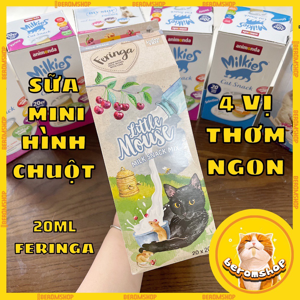 SỮA CHO MÈO FERINGA VỊ TRÁI CÂY HÌNH CHUỘT 20ML NHẬP ĐỨC GIÁ CỰC RẺ