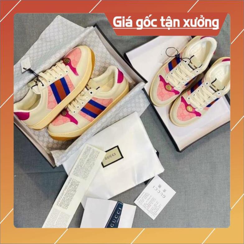 [FreeShip+ Hàng Cao Cấp] Giày thể thao Gucci nam nữ cao cấp, Giày nam nữ Full phụ kiện (ảnh thật)