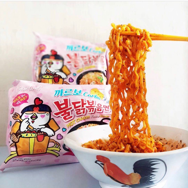 Combo 5 gói mì samyang khô gà vị carbonara sốt kem phô mai