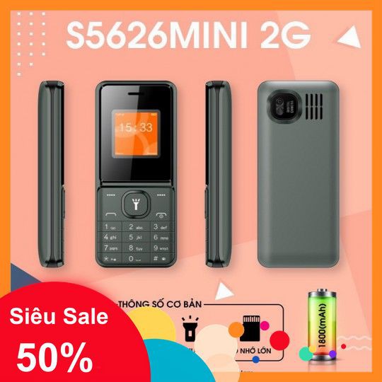 [5🌟][FREESHIP] ĐIỆN THOẠI MINI 3 SIM S-MOBILE S5626 [SALE]