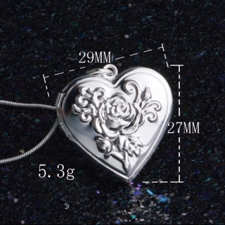Vòng cổ locket mặt trái tim vintage