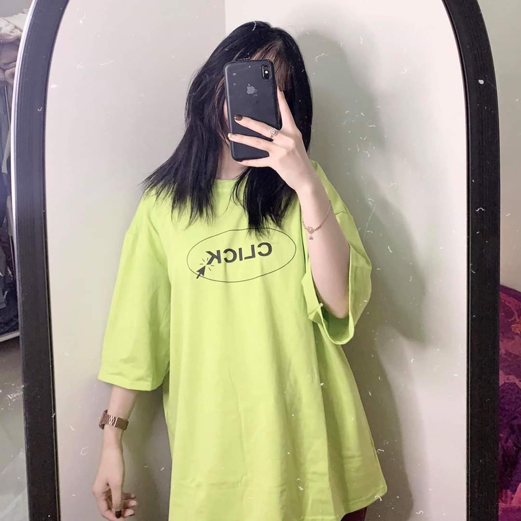 [Mã FASHIONT4WA2 giảm 10K đơn 50K] ÁO PHÔNG GIVE ME SPACE XANH NEON HOT - ÁO THUN CLICK