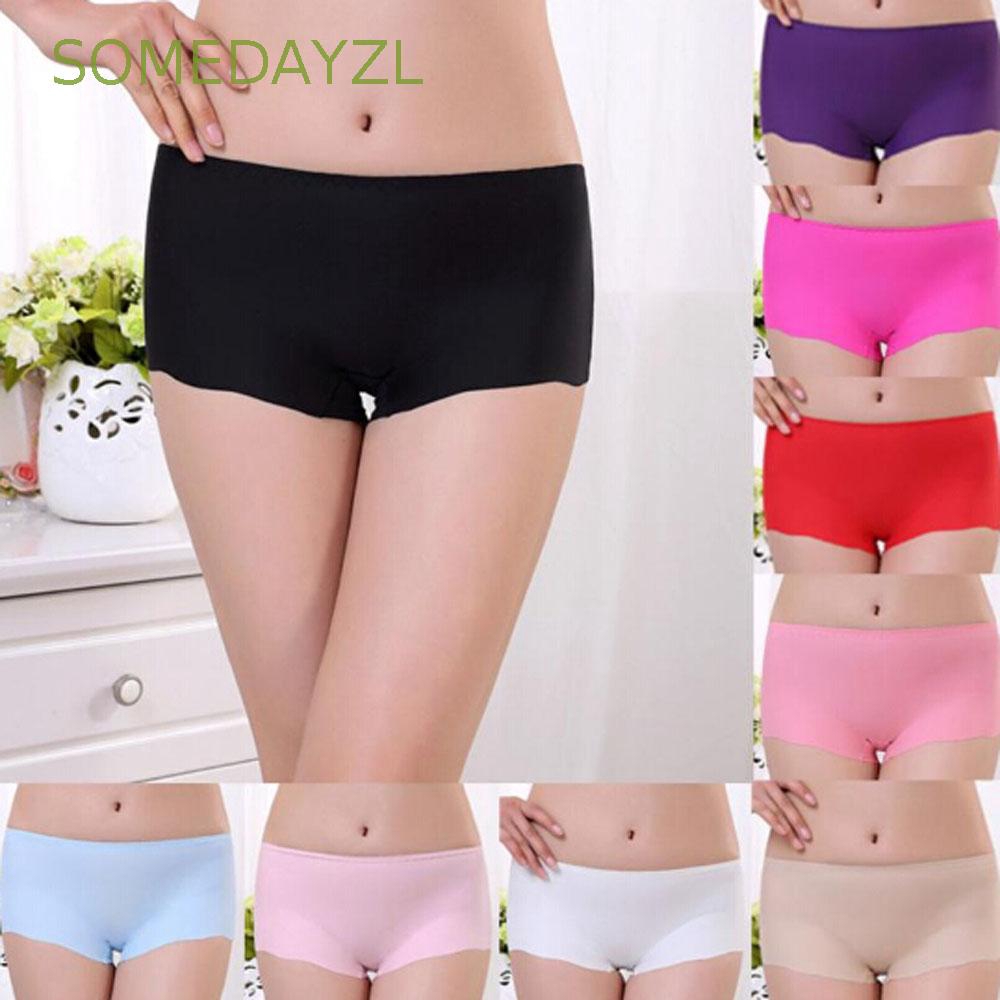 SOMEDAYZL Spandex Boxer Women Seamless Crotch Underwear