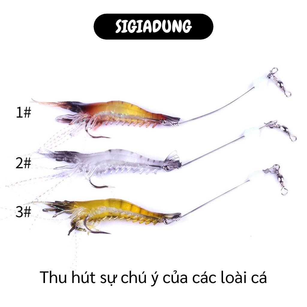 [SGD] Mồi Câu Cá Giả - Mồi Câu Nhân Tạo Tôm, Phát Sáng Vào Ban Đêm Thu Hút Nhiều Cá 7563