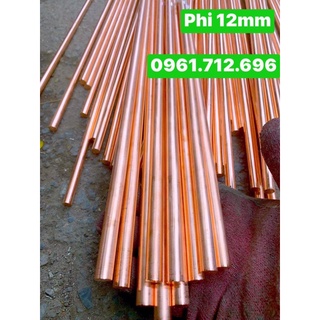 Đồng đỏ tròn đặc phi 12mm
