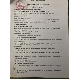 Cà Phê Xanh kháng mỡ