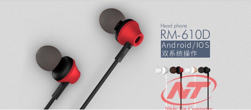 Tai nghe nhét tai siêu hay Remax 610D