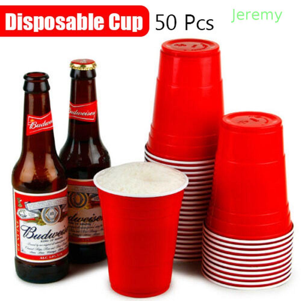 Cốc uống bia bằng nhựa màu đỏ chất lượng cao JEREMY1 16 Oz