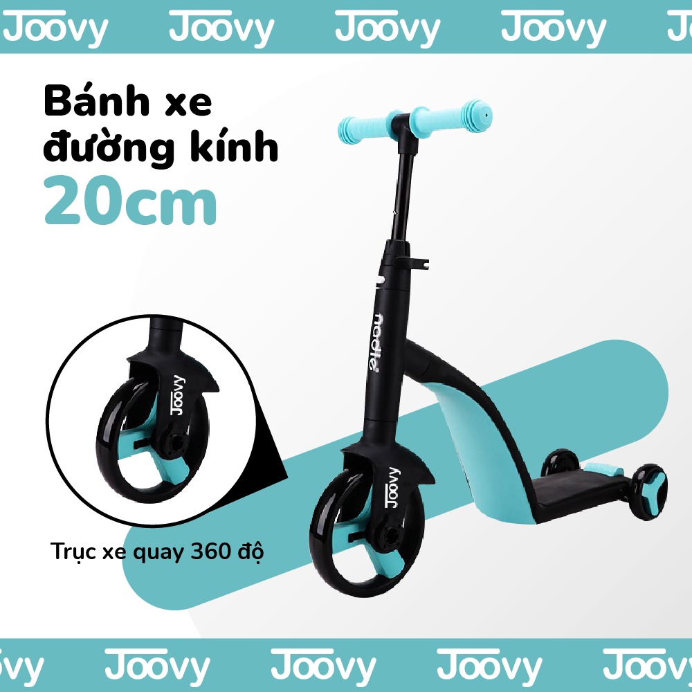 Xe trượt scooter cho bé, chòi chân kiêm cân bằng 3 trong 1 cho bé từ 1 tới 6 tuổi Nadle TF3 Joovy