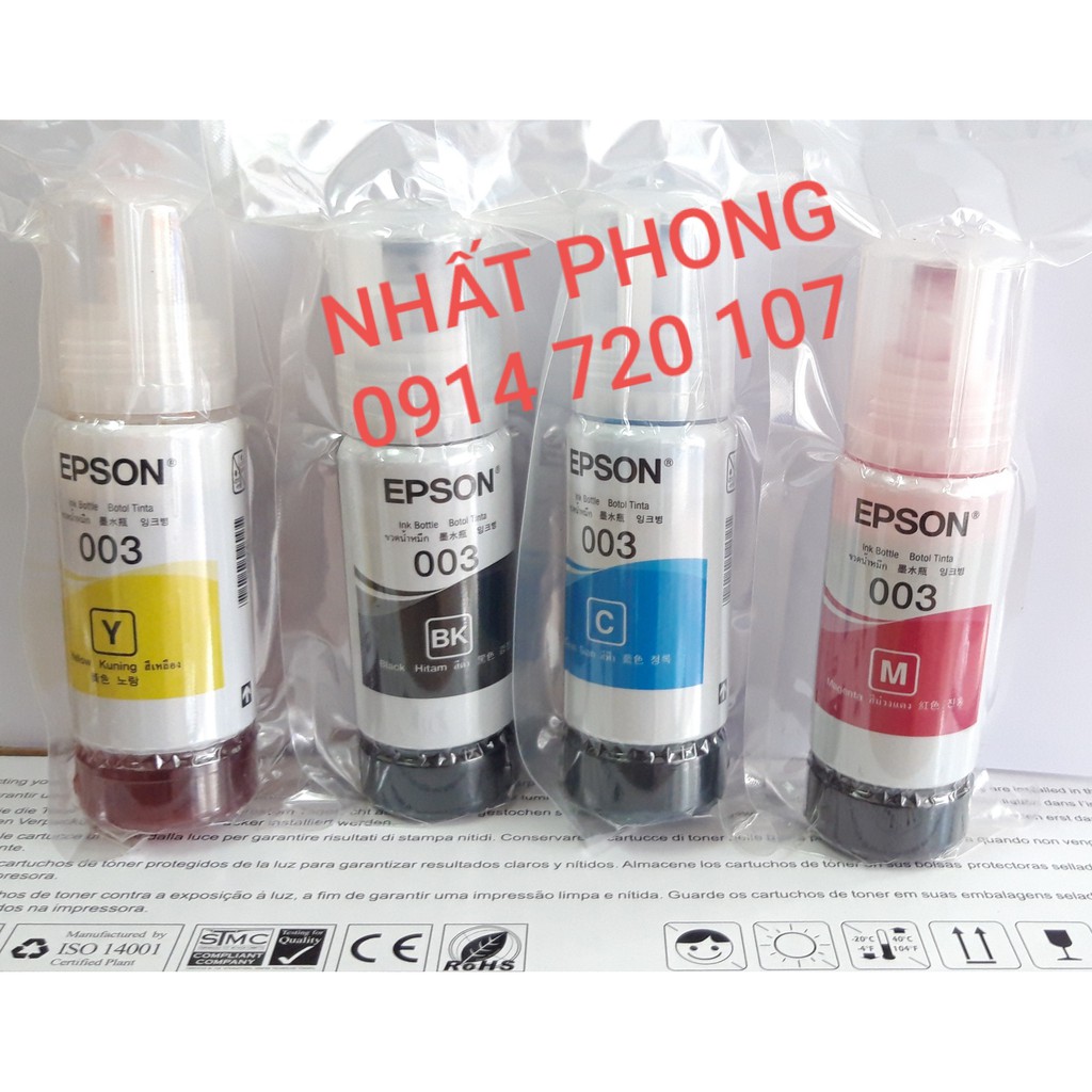 Mực máy epson L3110, L3150, L5190 - Mực Epson 003