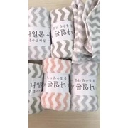 Khăn Mặt Cotton Bông Lông Cừu Mềm Mịn Siêu Thấm Nước Kẻ Sọc Sarus Crane