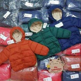 Áo khoác lót lông cừu than 90