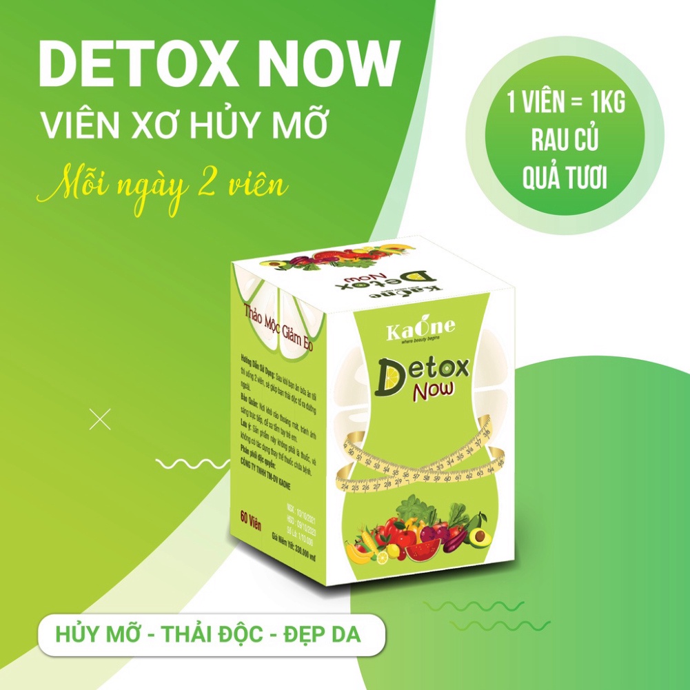 DETOX RAU CỦ NOW - Kaone - Thon gọn,tan mỡ