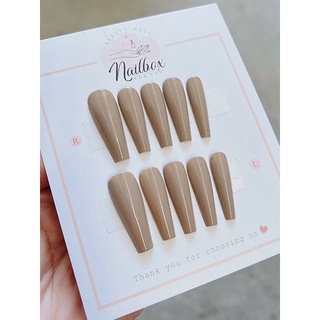 bộ nail from thang màu be