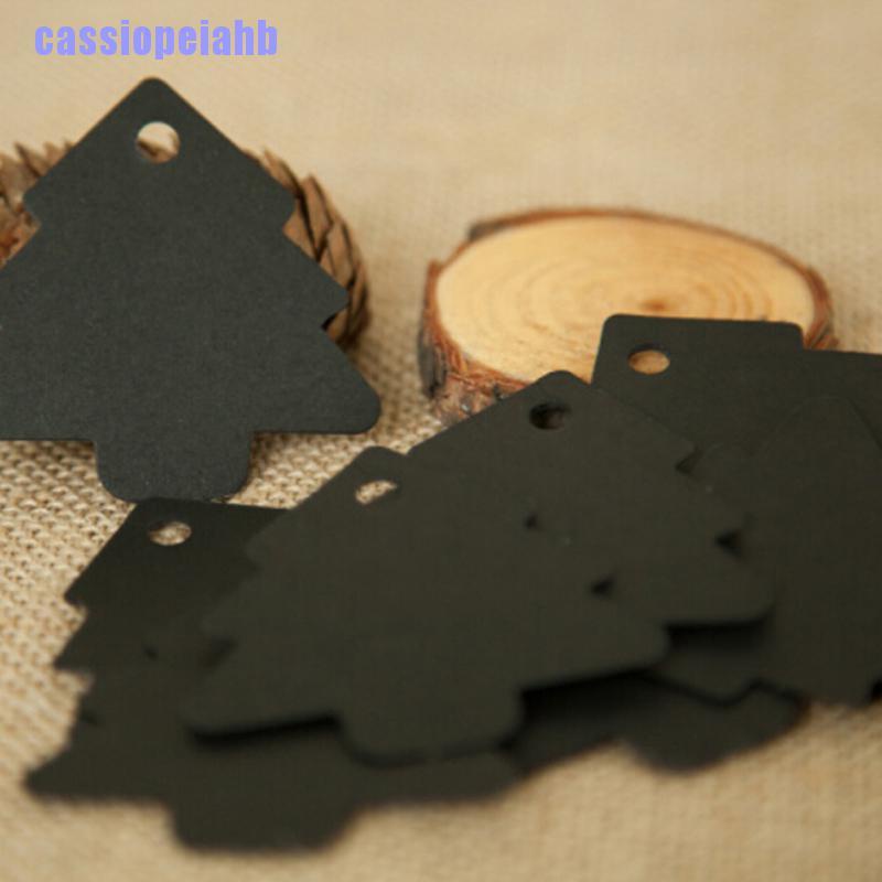 Set 50 thẻ giấy Kraft thiết kế hình cây thông noel trang trí tiệc cưới tiệc giáng sinh | BigBuy360 - bigbuy360.vn