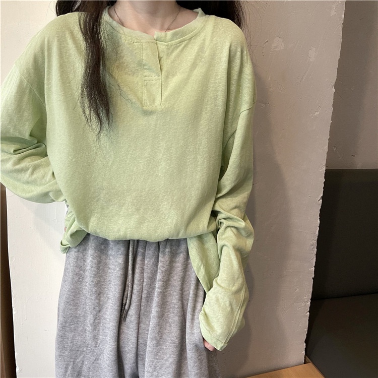 IELGY IELGY Áo Thun Tay Dài Chống Nắng Bằng Lụa Lạnh Mỏng Phong Cách Hàn Quốc Cho Nữ