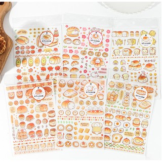 Miếng hình dán Sticker Bánh Mì Động Vật siêu đáng yêu trang trí sổ tay, planner, bulletjournal