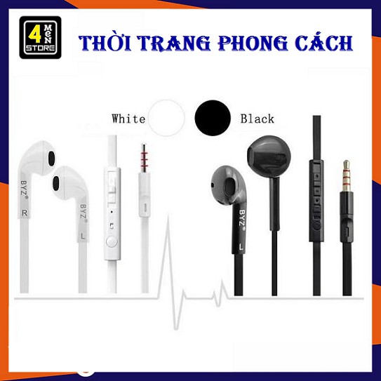 ⚡ Siêu Hay ⚡ Tai Nghe Nhạc BYZ - S389 (Đen Trắng) - Bass Siêu Êm - Chuẩn Hay