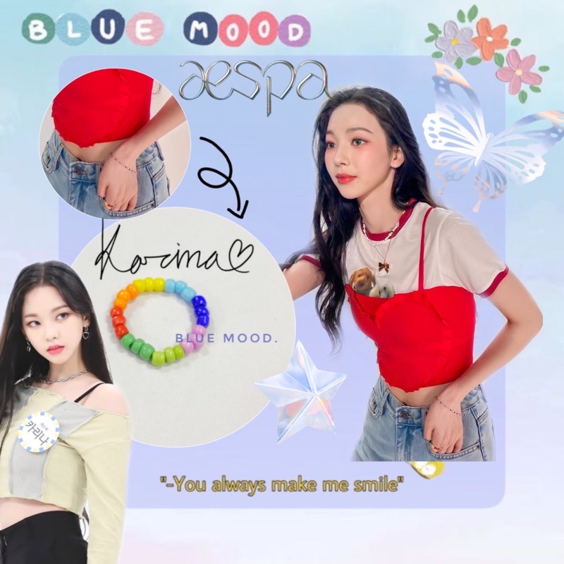 Nhẫn handmade hạt cườm Inspired Karina Aespa