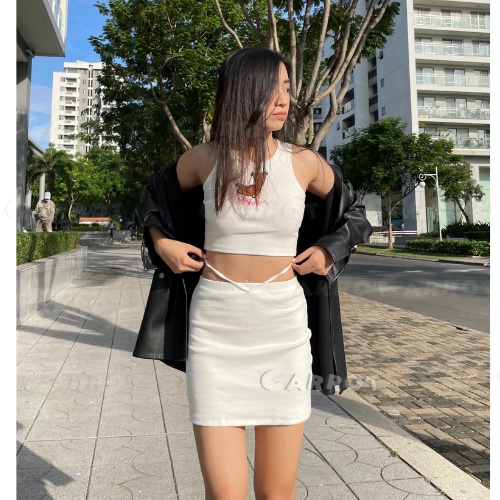 Áo croptop nữ sát nách ba lỗ không tay kiểu ôm body tank top vải thun gân hình gấu co giãn tốt carrotxinhdep | BigBuy360 - bigbuy360.vn