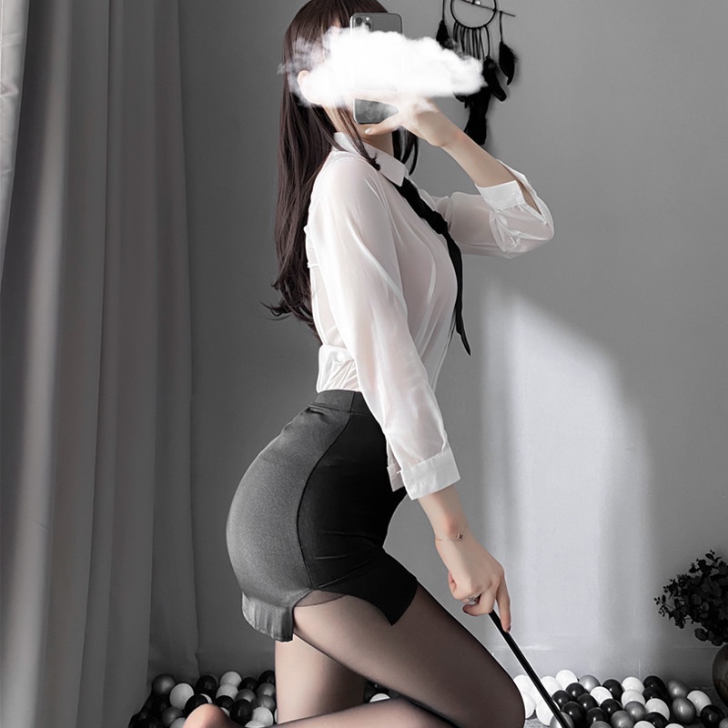 Cosplay sexy thư ký quyến rũ siêu hot 2023