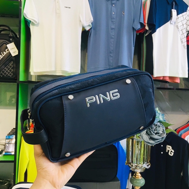 Túi Cầm Tay Golf Ping - Handbag Ping Golf - Túi Ping Clutch - Túi 2 Ngăn Có Thề Đựng Bóng Golf Và Đồ Dùng Cá Nhân