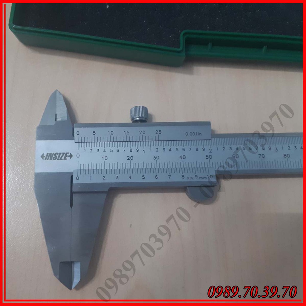 Bộ 1 thước pame Insize 3203-25A (0-25mm), và 1 thước cặp Insize 1205-150 (0-150mm)- shopcnc