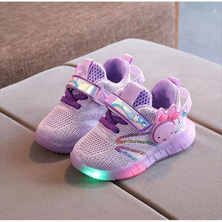 Giày Đèn Led 2 Size 23-28 Hình Chuột Mickey Xinh Xắn Cho Bé