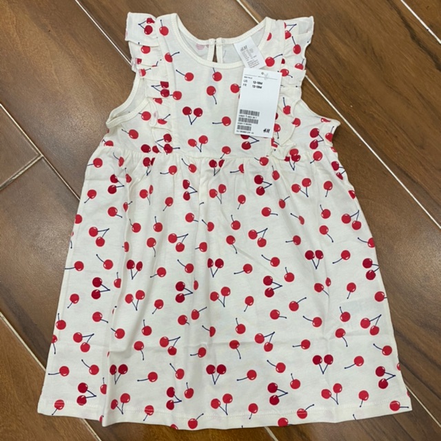 Váy cánh tiên HM US quả cherry size 6-9M đến 3-4Y