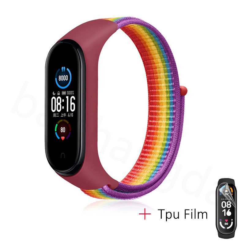 Dây Đeo Nylon Cho Đồng Hồ Thông Minh Xiaomi mi Band 3/4/5/6/Amazfit Band 5