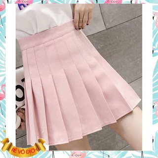 🌼[RẺ KO TƯỞNG]🌼 Chân váy xếp ly tennis trơn, có lót dày dặn, không sợ lộ 127B1