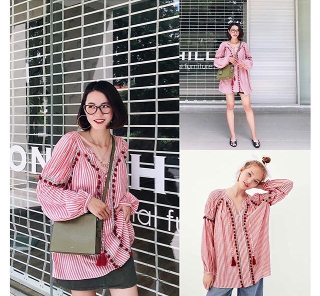 Áo hoạ tiết vintage