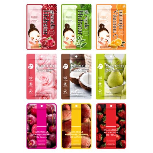 Mặt Nạ MOIKA 9 vị trái cây Dưỡng Trắng Da Mụn Cấp Ẩm Thải Độc Chống Lão Hóa