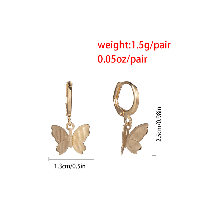 Vòng cổ/ cặp bông tai bươm bướm phong cách Hàn Quốc | BigBuy360 - bigbuy360.vn