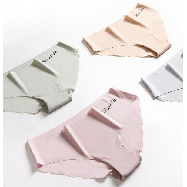 Set 10 Quần Lót Đúc Su Trơn Viền Sóng 1028
