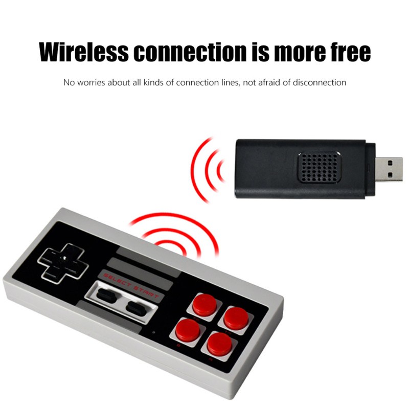 zzz Video Game Console Stick 8 Bit Wireless Controller Built-in 620 NES Retro Games