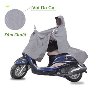 Áo mưa vải dù da cá xẻ tà cánh dơi - hàng xưởng rạng đông