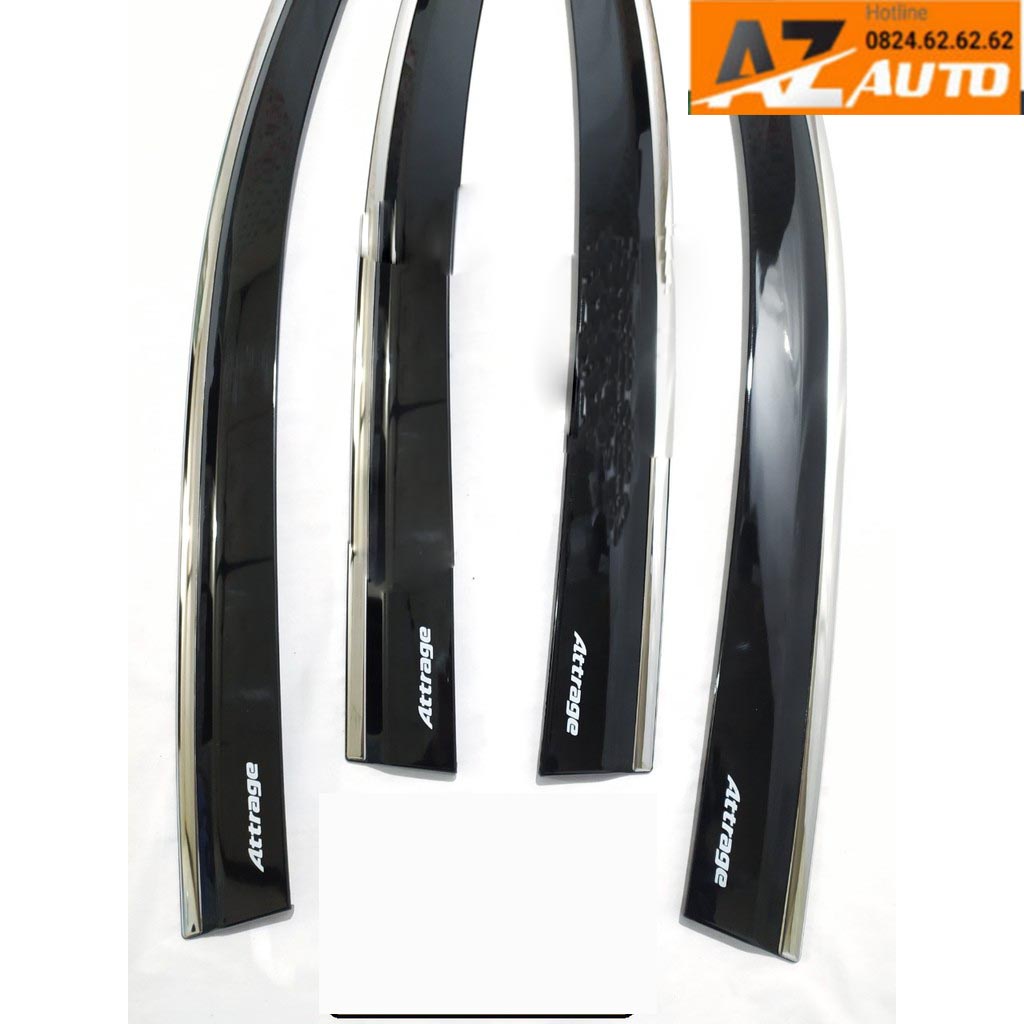 Vè Che Mưa xe Misubishi Attrage 2018-2023 Chỉ Inox Cao Cấp