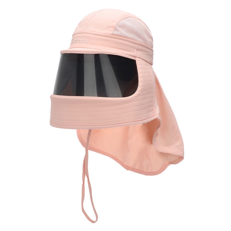 Mũ Vành Chống Nắng Kèm Tấm Che Mặt Thoáng Khí Kiểu Thể Thao Thời Trang Cho Nữ