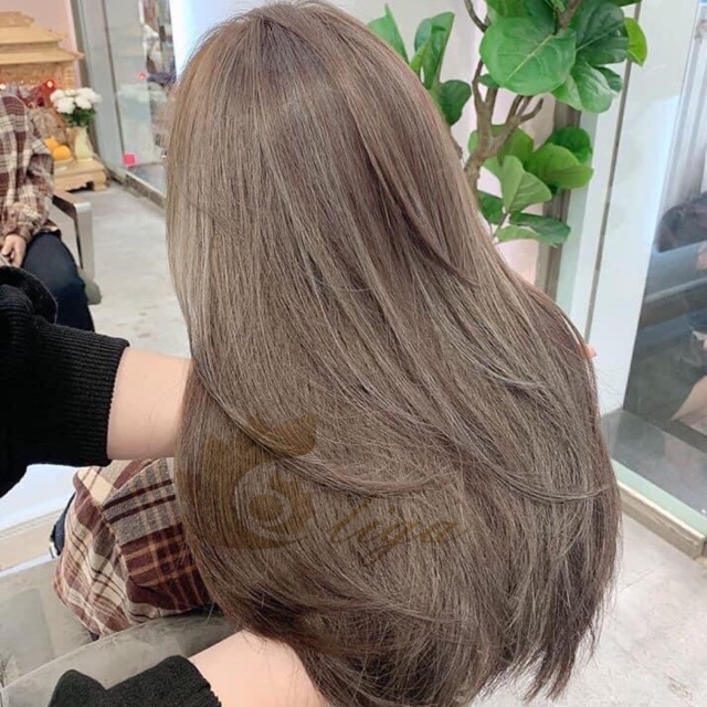 thuốc nhuộm tóc nâu tây lạnh + tặng oxy trợ dưỡng - mikeche.hair