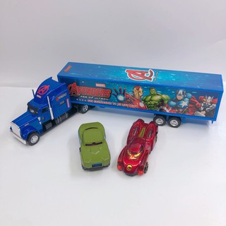 {Sale sốc} Set đồ chơi xe container siêu anh hùng cho bé trai