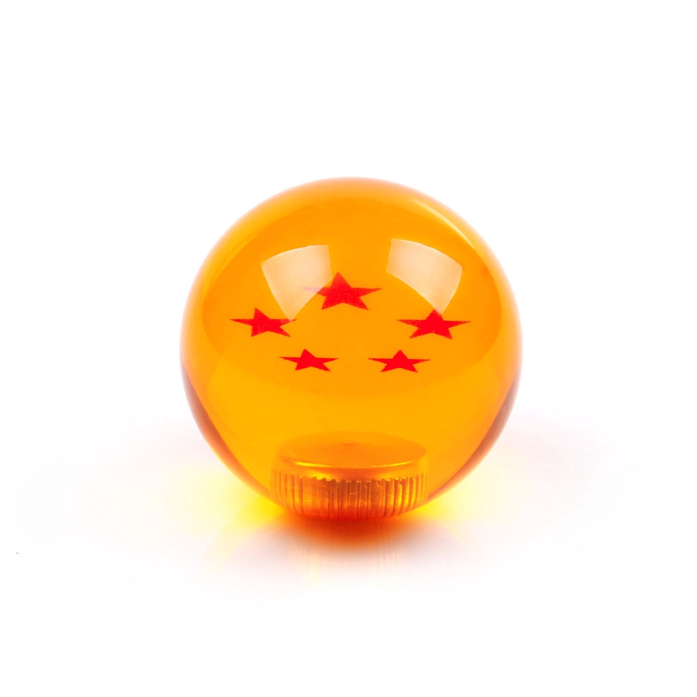 Tay Nắm Cần Số Xe Hơi dragon ball 1-7 Sao Màu Hổ Phách Bằng acrylic Chất Lượng Cao