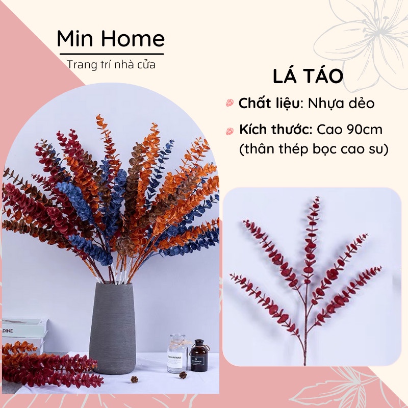 Cành Táo Giả Dùng Trang Trí Nhà Cửa Minhome Hoa Lụa Giá Rẻ